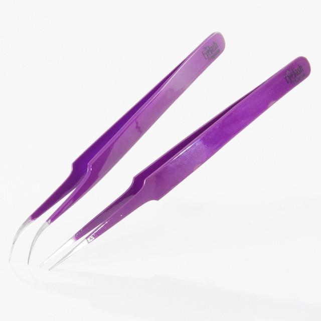 Midnight Shot Straight and Curved Tweezer Set