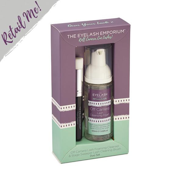 Lash Cleansing Set - (Lash Foam Cleanser & Brush)